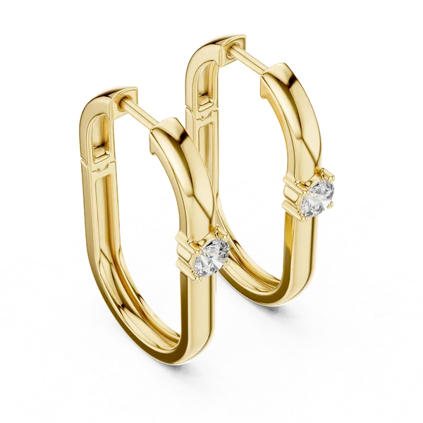 Golden_The_'Dhara_Solitaire_Hoops'_Geometric_Earrings__For_Women_|_92.5_Sterling_Silver