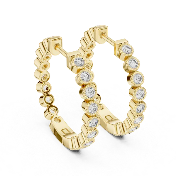 Golden_The_'Dhara_Solitaire_Hoops'_925_Sterling_Silver_Geometric_Earrings__For_Women_|_92.5_Sterling_Silver