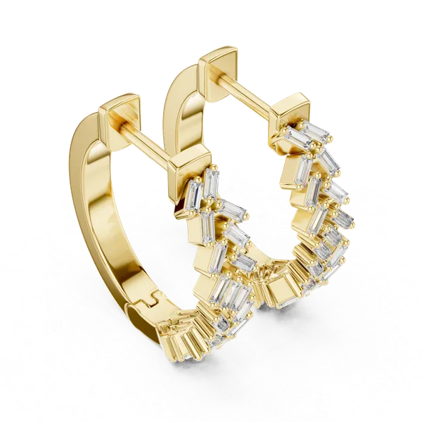 Golden_The_'Himani'_Baguette_Cluster_Hoops_For_Women_|_92.5_Sterling_Silver