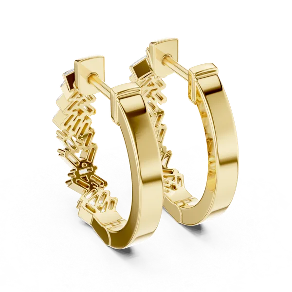 Golden_The_'Himani'_Baguette_Cluster_Hoops_For_Women_|_92.5_Sterling_Silver