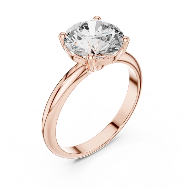 Rose_Gold_The_'Jyoti'_Round_Brilliant_Solitaire_For_Women_|_92.5_Sterling_Silver