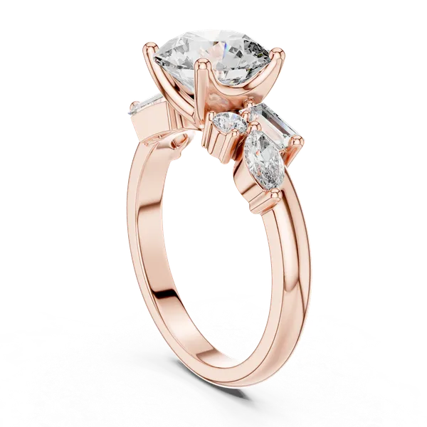 Rose_Gold_The_'Kutumba'_Diamond_Bouquet_Ring_For_Women_|_92.5_Sterling_Silver