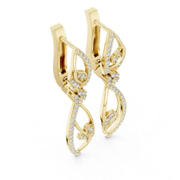 Golden_The_'Madhavi_Cascade'_925_Sterling_Silver_Drop_Earrings__For_Women_|_92.5_Sterling_Silver