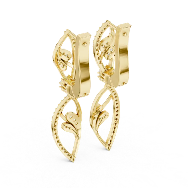 Golden_The_'Madhavi_Cascade'_925_Sterling_Silver_Drop_Earrings__For_Women_|_92.5_Sterling_Silver