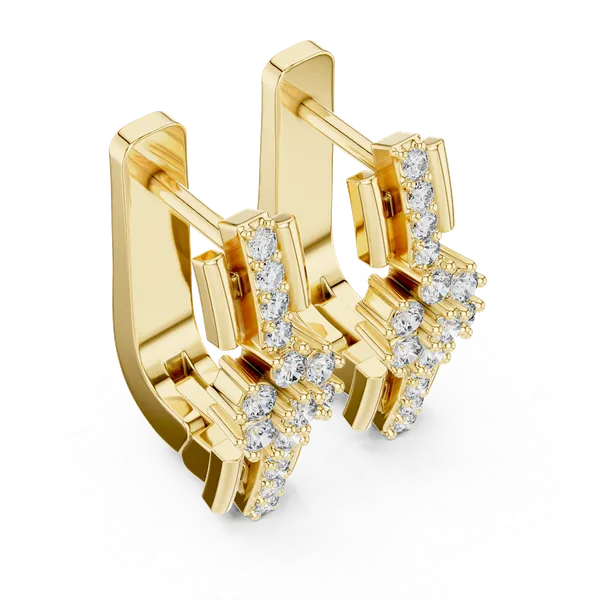 Golden_The_'Marichi_Column'_925_Sterling_Silver_Dangler_Hoops__For_Women_|_92.5_Sterling_Silver