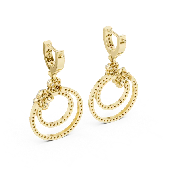 Golden_The_'Marichi_Column'_925_Sterling_Silver_Dangler_Hoops__For_Women_|_92.5_Sterling_Silver