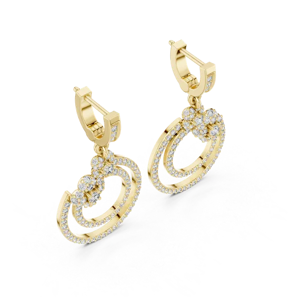 Golden_The_'Marichi_Column'_925_Sterling_Silver_Dangler_Hoops__For_Women_|_92.5_Sterling_Silver