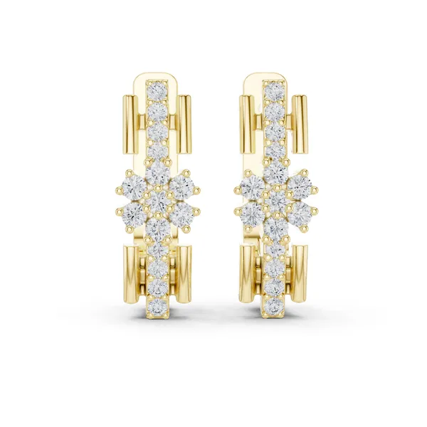 Golden_The_'Marichi_Column'_925_Sterling_Silver_Dangler_Hoops__For_Women_|_92.5_Sterling_Silver