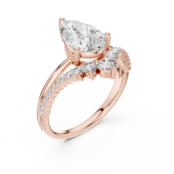 Rose_Gold_The_'Mayuri'_Regal_Pear_Solitaire_For_Women_|_92.5_Sterling_Silver