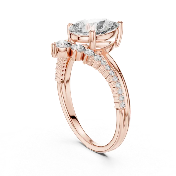 Rose_Gold_The_'Mayuri'_Regal_Pear_Solitaire_For_Women_|_92.5_Sterling_Silver