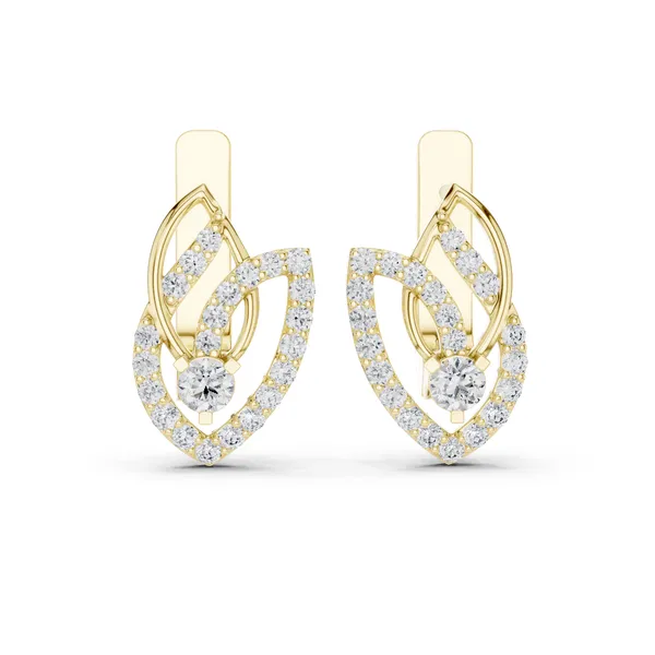 Golden_The_'Mayura_Wheel'_925_Sterling_Silver_Studs__For_Women_|_92.5_Sterling_Silver