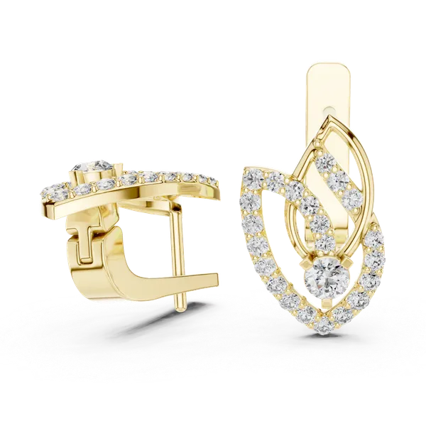 Golden_The_'Mayura_Wheel'_925_Sterling_Silver_Studs__For_Women_|_92.5_Sterling_Silver