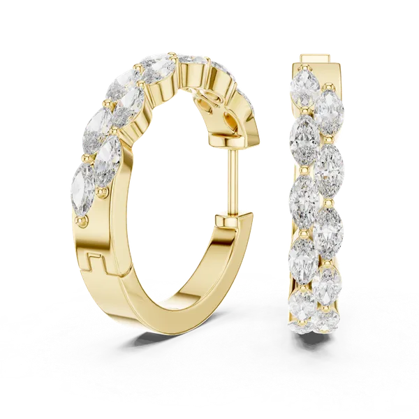 Golden_The_'Nitya_Sparkle'_Celestial_Diamond_Hoops_For_Women_|_92.5_Sterling_Silver
