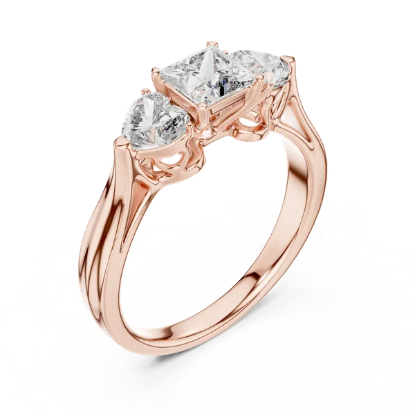 Rose_Gold_Regal_Square_925_Silver_Three_Stone_Ring_For_Women_|_92.5_Sterling_Silver