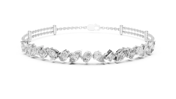 Silver_The_'Symphony'_Pear-Cut_Bangle_For_Women_|_92.5_Sterling_Silver