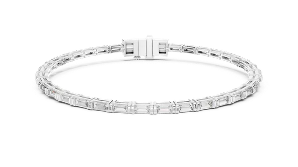 Silver_The_'Taran'_Dual-Row_Emerald_Diamond_Bracelet_For_Women_|_92.5_Sterling_Silver