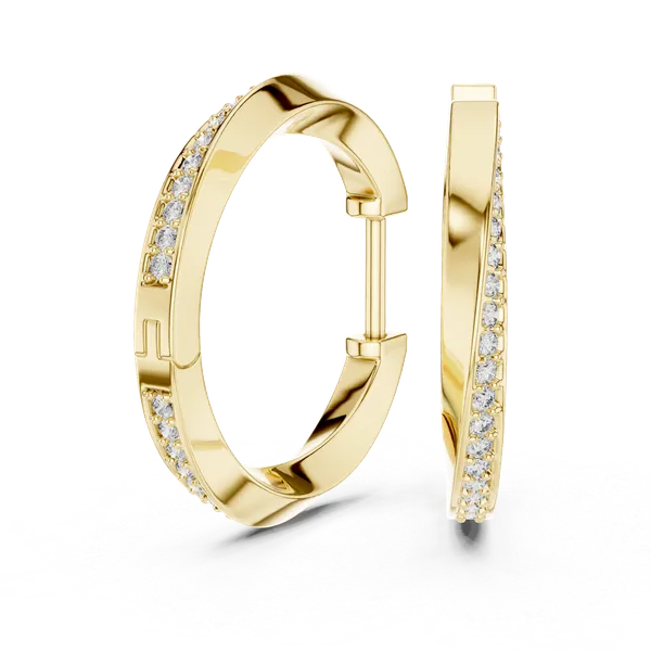 Golden_The_'Vakra'_Pave_Diamond_Hoops_For_Women_|_92.5_Sterling_Silver