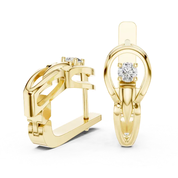 Golden_The_'Vayu_Solitaire'_925_Sterling_Silver_Mini_Hoops__For_Women_|_92.5_Sterling_Silver