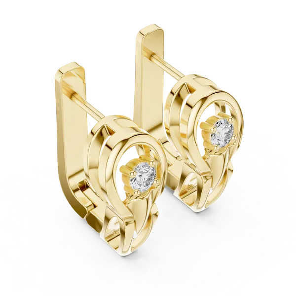 Golden_The_'Vayu_Solitaire'_925_Sterling_Silver_Mini_Hoops__For_Women_|_92.5_Sterling_Silver