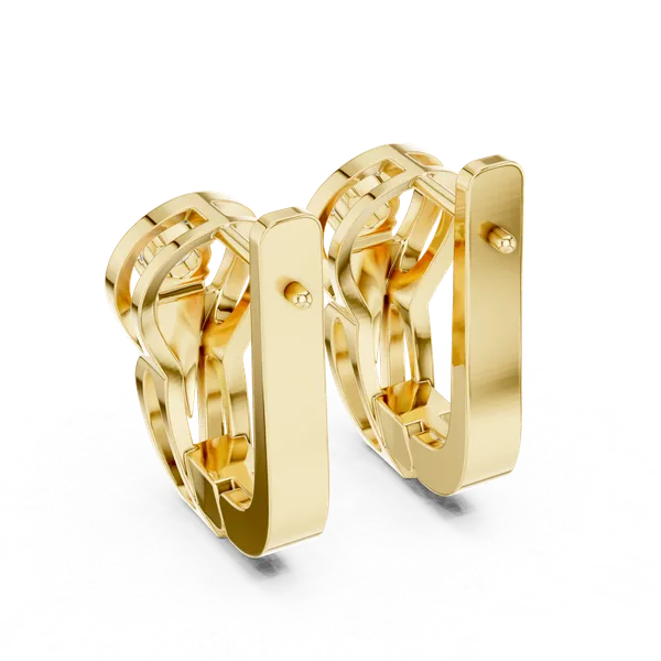 Golden_The_'Vayu_Solitaire'_925_Sterling_Silver_Mini_Hoops__For_Women_|_92.5_Sterling_Silver