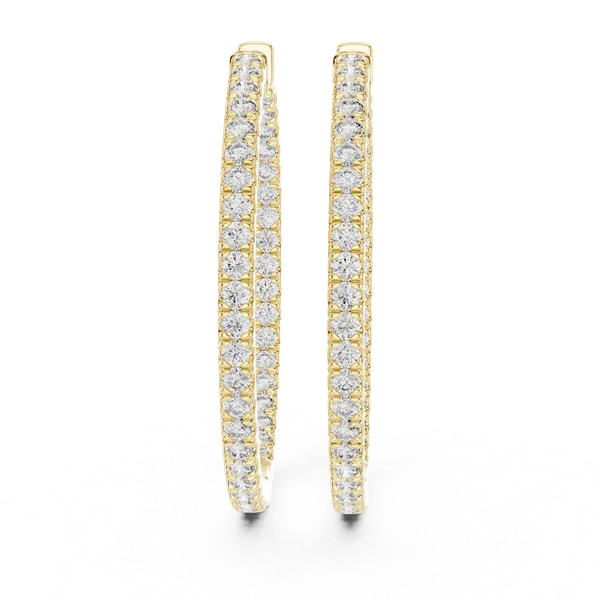Golden_The_'Vrinda_Leaf_Hoops'_925_Sterling_Silver_Sculptural_Earrings__For_Women_|_92.5_Sterling_Silver