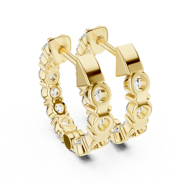 Golden_The_'Vrinda_Leaf_Hoops'_925_Sterling_Silver_Sculptural_Earrings__For_Women_|_92.5_Sterling_Silver