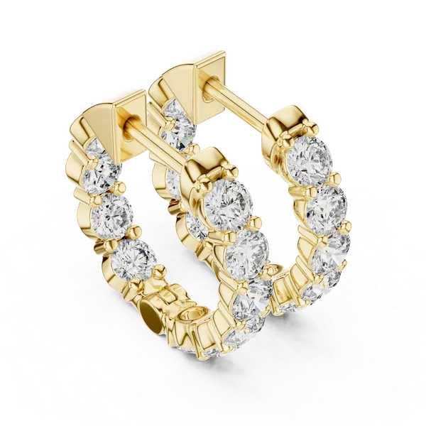 Golden_The_'Vrinda_Leaf_Hoops'_925_Sterling_Silver_Sculptural_Earrings__For_Women_|_92.5_Sterling_Silver