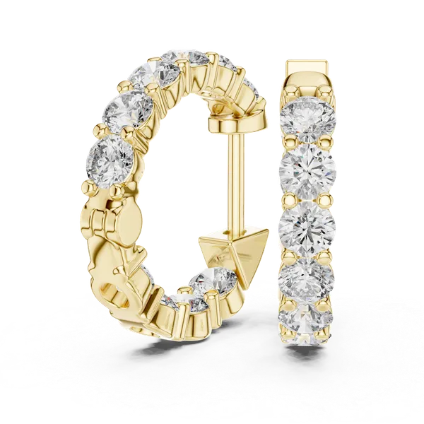 Golden_The_'Vrinda_Leaf_Hoops'_925_Sterling_Silver_Sculptural_Earrings__For_Women_|_92.5_Sterling_Silver