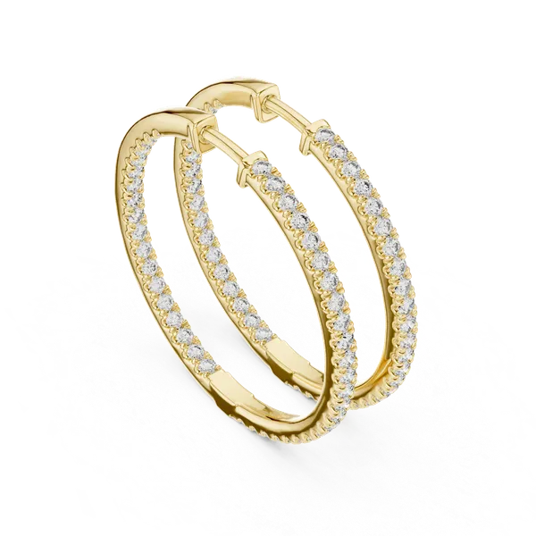 Golden_The_'Vrinda_Leaf_Hoops'_925_Sterling_Silver_Sculptural_Earrings__For_Women_|_92.5_Sterling_Silver
