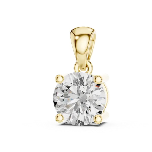 Golden_Timeless_Brilliance_Solitaire_Diamond_Gold_Pendant_For_Women_|_92.5_Sterling_Silver
