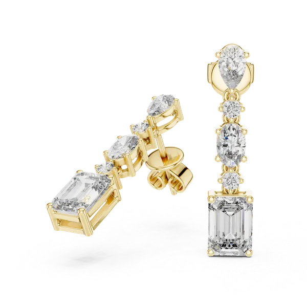 Golden_Zeenat_Emerald_Cascade_Drop_Earrings_For_Women_|_92.5_Sterling_Silver