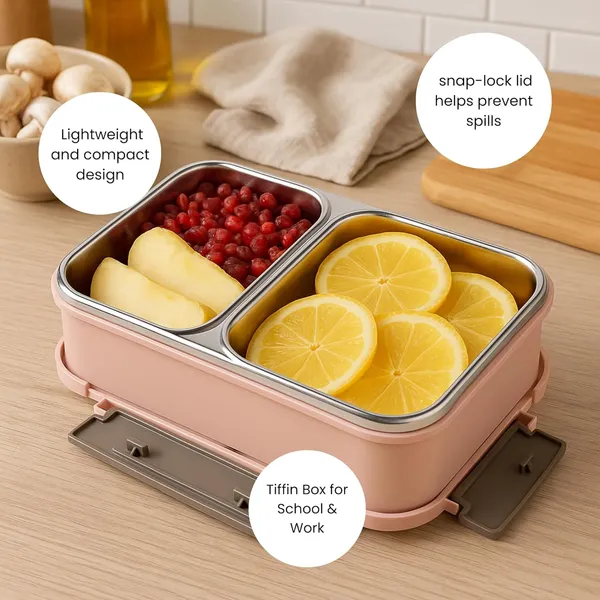 Two_Compartment_Stainless_Steel_Lunch_Box_|_Tiffin_Box_For_School_&_Work_|_Bpa_Free,_Food_Grade_Ideal_For_School,_Picnic,_Office_&_Outdoor_(Peach)