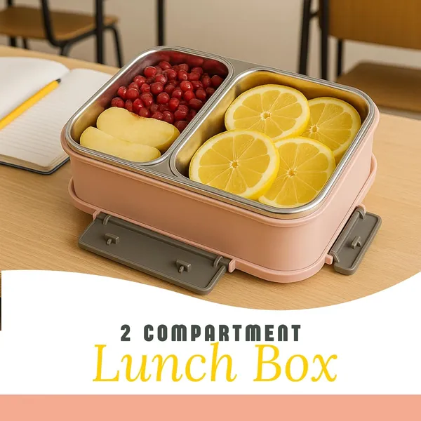 Two_Compartment_Stainless_Steel_Lunch_Box_|_Tiffin_Box_For_School_&_Work_|_Bpa_Free,_Food_Grade_Ideal_For_School,_Picnic,_Office_&_Outdoor_(Peach)