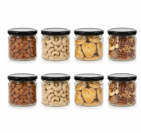 Pack_Of_8_Round_Glass_Jar_For_Kitchen_Container_For_Storage_AirtightWith_Leak_Proof_Air_Tight_Metal_Lid