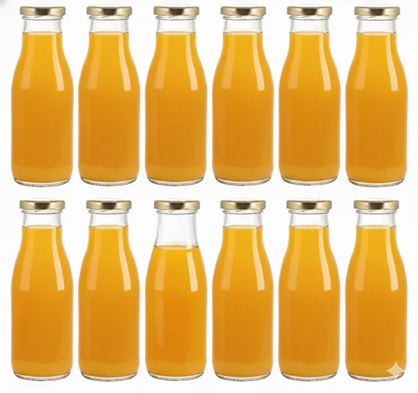 Set_Of_3_Glass_Water_Bottle_For_Milk_|Juice|_Shakes_With_Rust_Proof_Airtight_Gold_Metal_Cap_Reusable_&_Bpa_Free_|300_Ml