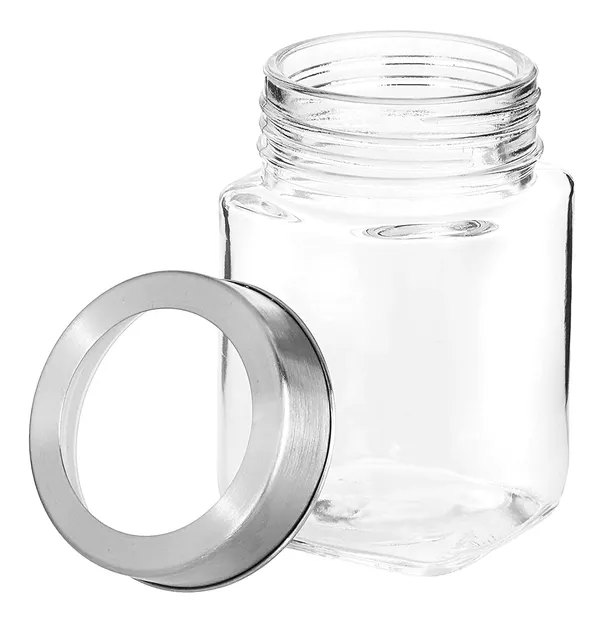 Set_Of_6_Cubikal_Kitchen_Storage_Glass_Jar_For_Grocery_With_See_Through_Steel_Cap_310Ml_Clear