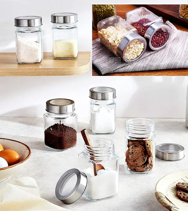 Set_Of_6_Cubikal_Kitchen_Storage_Glass_Jar_For_Grocery_With_See_Through_Steel_Cap_310Ml_Clear