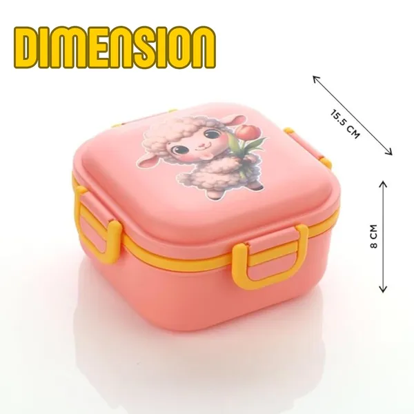 3_Compartment_Lunch_Box_For_Kids_|_Bpa-Free_Plastic_|_800_Ml_|_Leak-Proof_With_Fork_&_Spoon_|_Food_Grade_Tiffin_For_School,_Picnic_&_Outdoor_Use_(Random_Color)