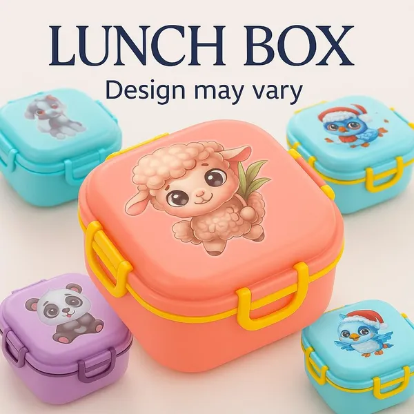 3_Compartment_Lunch_Box_For_Kids_|_Bpa-Free_Plastic_|_800_Ml_|_Leak-Proof_With_Fork_&_Spoon_|_Food_Grade_Tiffin_For_School,_Picnic_&_Outdoor_Use_(Random_Color)