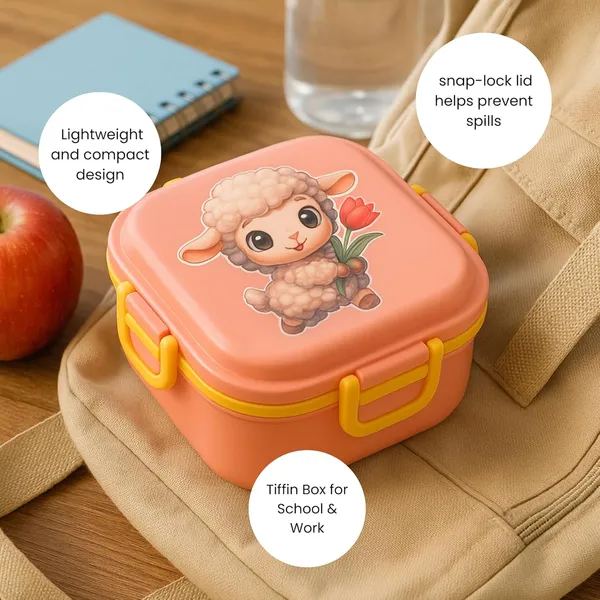 3_Compartment_Lunch_Box_For_Kids_|_Bpa-Free_Plastic_|_800_Ml_|_Leak-Proof_With_Fork_&_Spoon_|_Food_Grade_Tiffin_For_School,_Picnic_&_Outdoor_Use_(Random_Color)