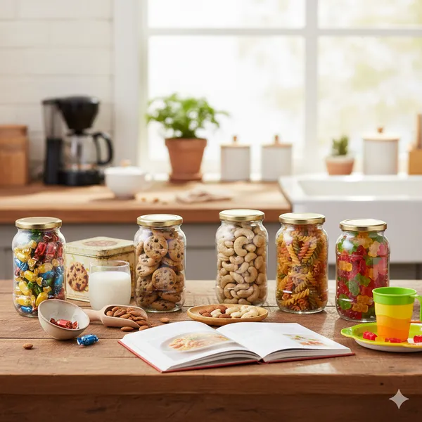 Set_Of_8_Big_Round_Glass_Jar_Containers_For_Kitchen_Storage_With_Airtight_Black_Lid_Bpa_Free_&_Reusable_|1000_Ml