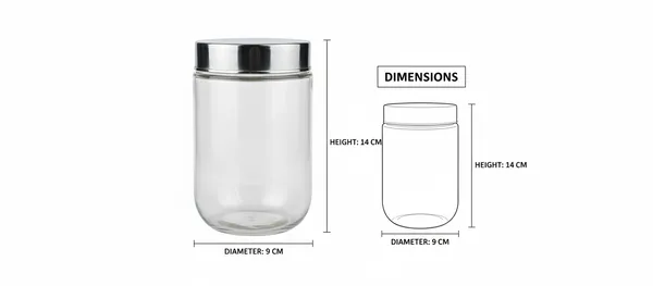 Set_Of_4_Round_Glass_Jar_Containers_For_Kitchen_Storage_With_Steel_Lid_|600_Ml