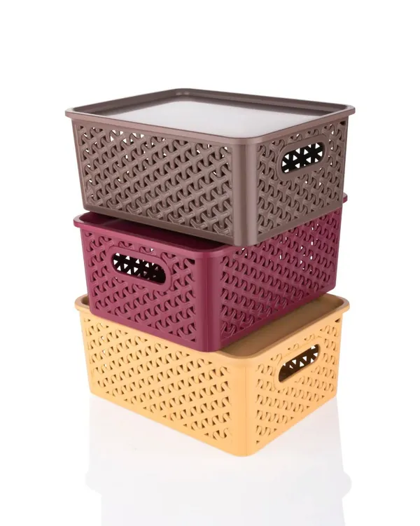 Set_Of_3_Storage_Box_And_Organiser_|_Solitaire_Storage_Basket_With_Lid_|_Multipurpose_Organizer_Box_|_Side_Handles_&_Wovan_Design