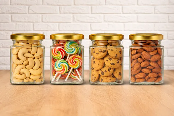 Pack_Of_4_Square_Kitchen_Storage_Glass_Jar_Container_With_Airtight_Lid_250_MlGold