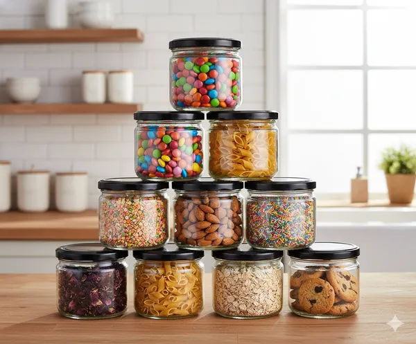 Pack_Of_10_Round_Glass_Jar_For_Kitchen_Container_For_Storage_AirtightWith_Leak_Proof_Air_Tight_Metal_Lid