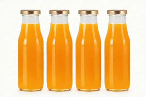 Set_Of_8_Glass_Water_Bottle_For_Milk_|Juice|_Shakes_With_Rust_Proof_Airtight_Gold_Metal_Cap_Reusable_&_Bpa_Free_|300_Ml