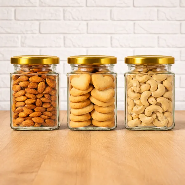 Pack_Of_3_Square_Kitchen_Storage_Glass_Jar_Container_With_Airtight_Lid_250_MlGold