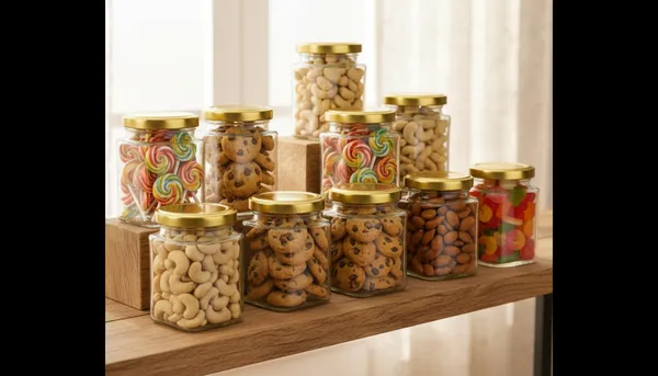 Pack_Of_10_Square_Kitchen_Storage_Glass_Jar_Container_With_Airtight_Lid_250_Ml