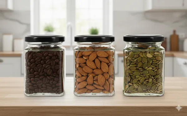 Pack_Of_3_Square_Kitchen_Storage_Glass_Jar_Container_With_Airtight_Lid_Black_250_Ml