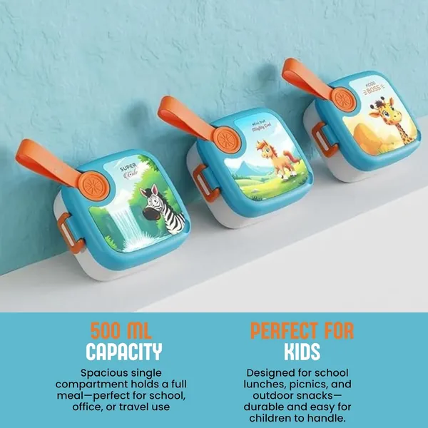 2_Compartment_Lunch_Box_For_Kids_|_Bpa-Free_Plastic_|_500_Ml_|_Leak-Proof_With_Fork_|_Food_Grade_Tiffin_For_School,_Picnic_&_Outdoor_Use_(Print_May_Vary)